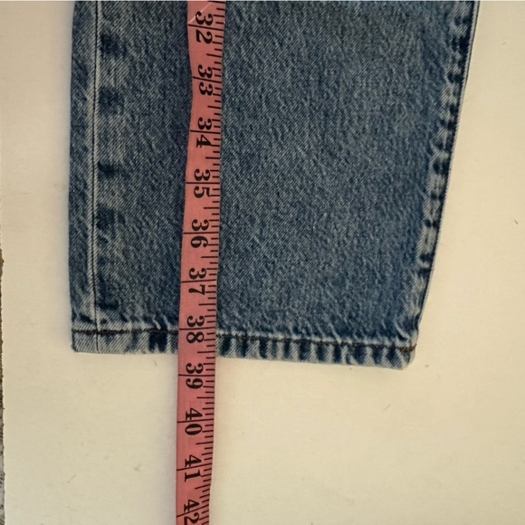 Triarchy Medium Wash Denim 100%Organic Cotton Blown Put Distressed Knee Jeans 27 - Picture 16 of 16